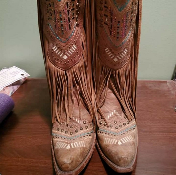 Corral Shoes - Corral Fringe Boots
